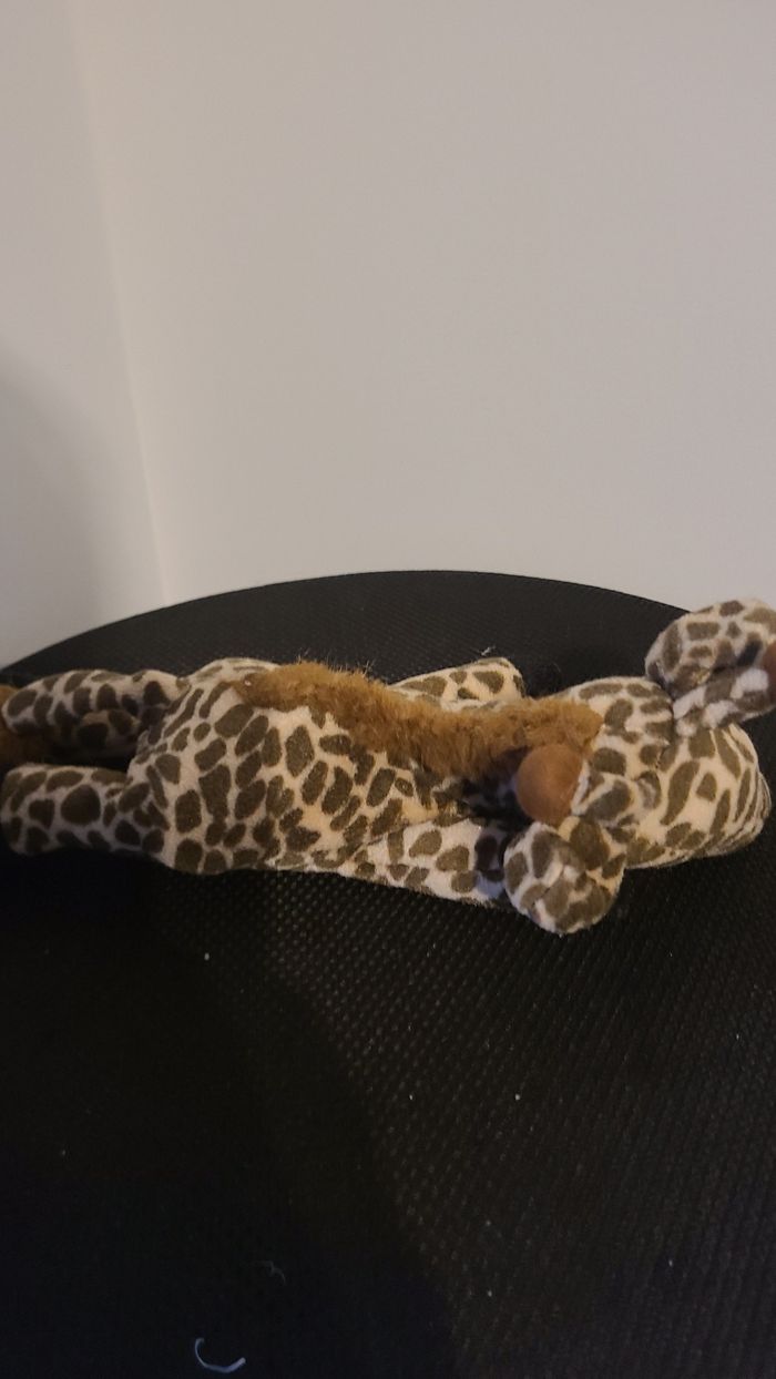 Peluche girafe PLEIN NORD marron beige 25 cm - photo numéro 6