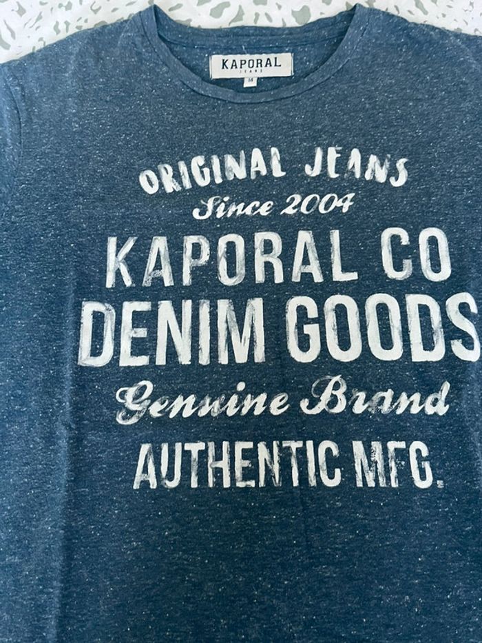 Tee-Shirt Kaporal Jeans Bleu Chiné - photo numéro 2