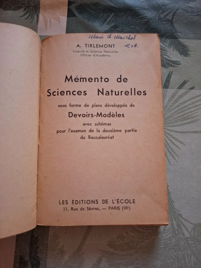 Mémento de sciences naturelles. Baccalauréat 2 e partie - photo numéro 3