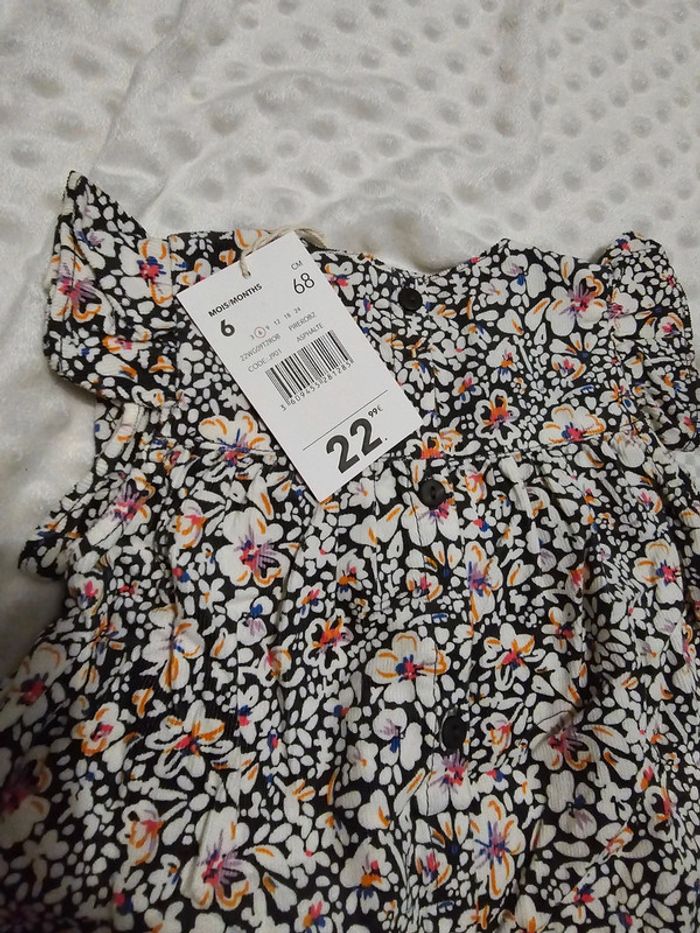 Robe Asphalte fleuri - DPAM - 6M/68cm - photo numéro 7