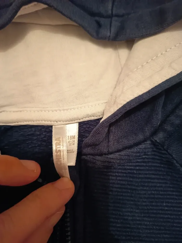 Veste a capuche 18 mois - photo numéro 3