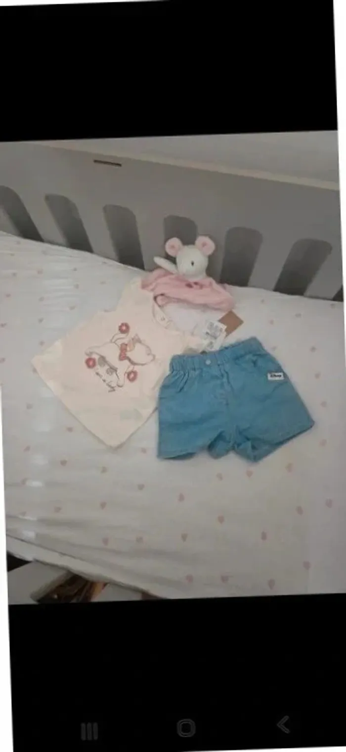Ensemble enfant bébé 6 mois fille disney marie - photo numéro 2