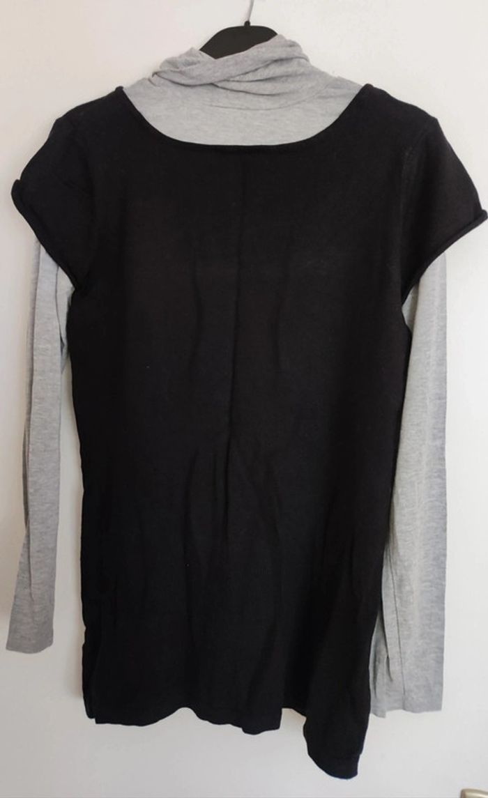 T-shirt bi matière in extenso 42 44 - photo numéro 2