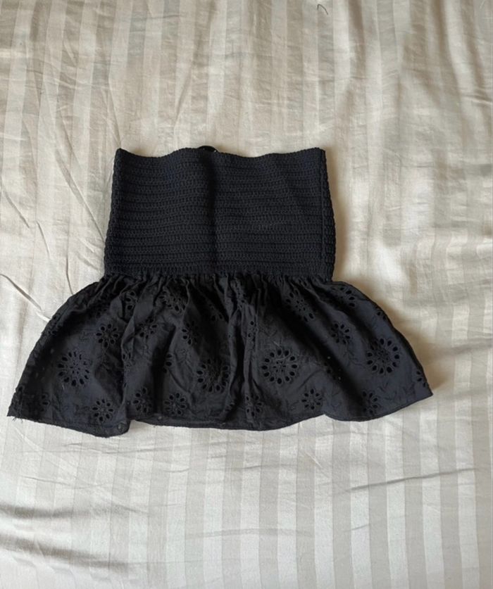 Top bandeau noir Zara - photo numéro 2