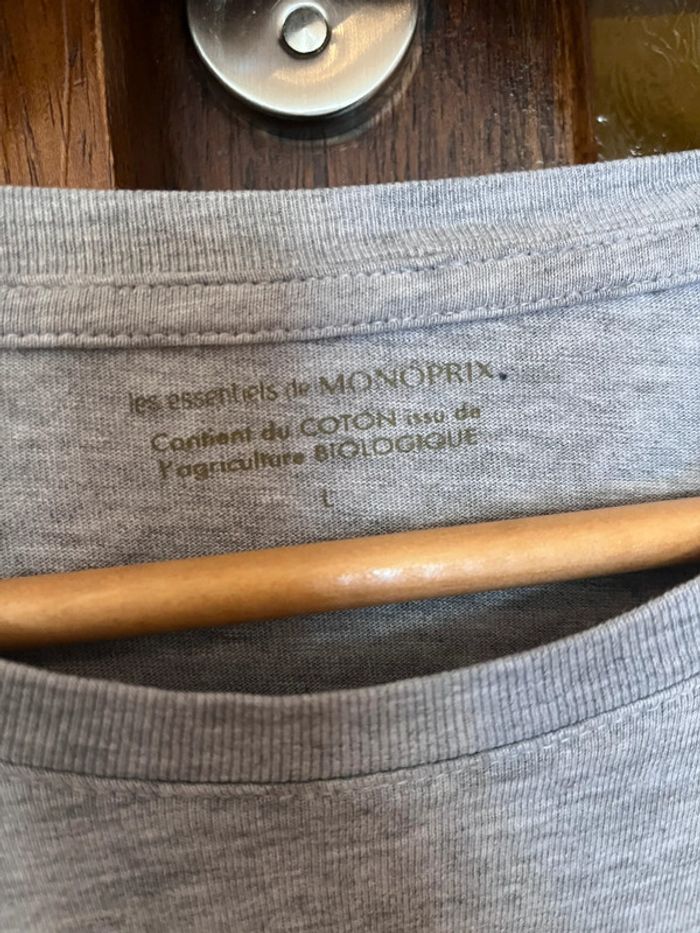 T-shirt manches longues Monoprix taille L - photo numéro 3