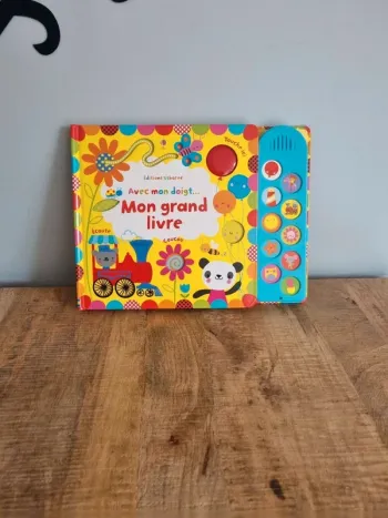 Livre bébé avec mon doigt édition usborne