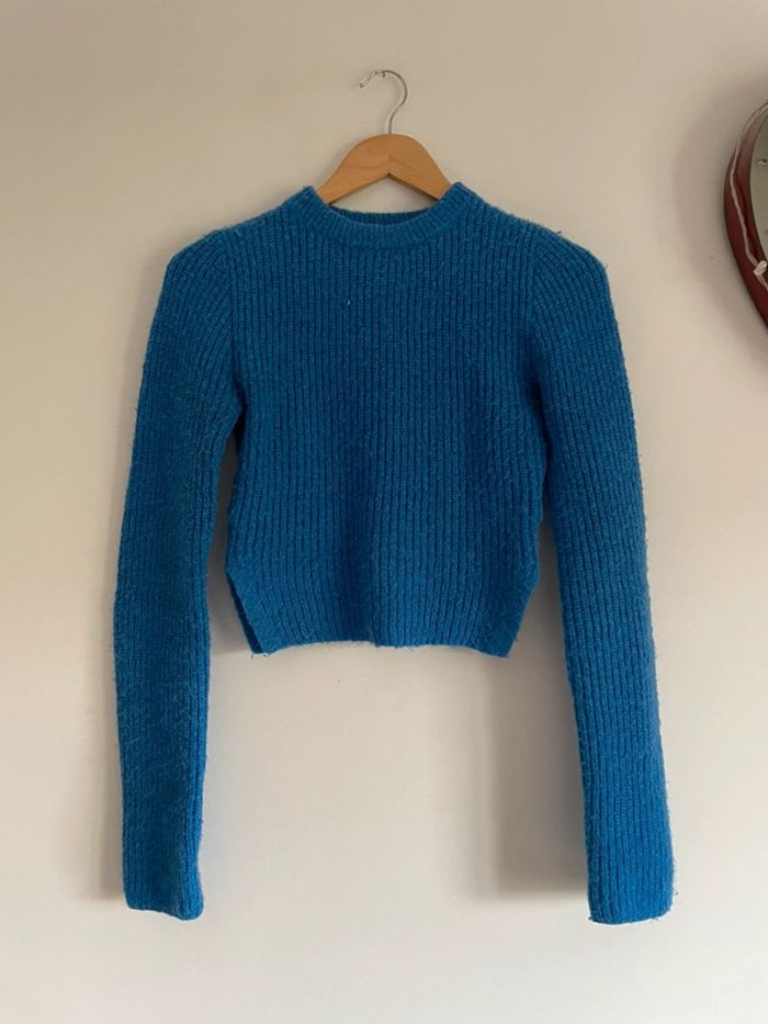Pull Zara bleu - photo numéro 3