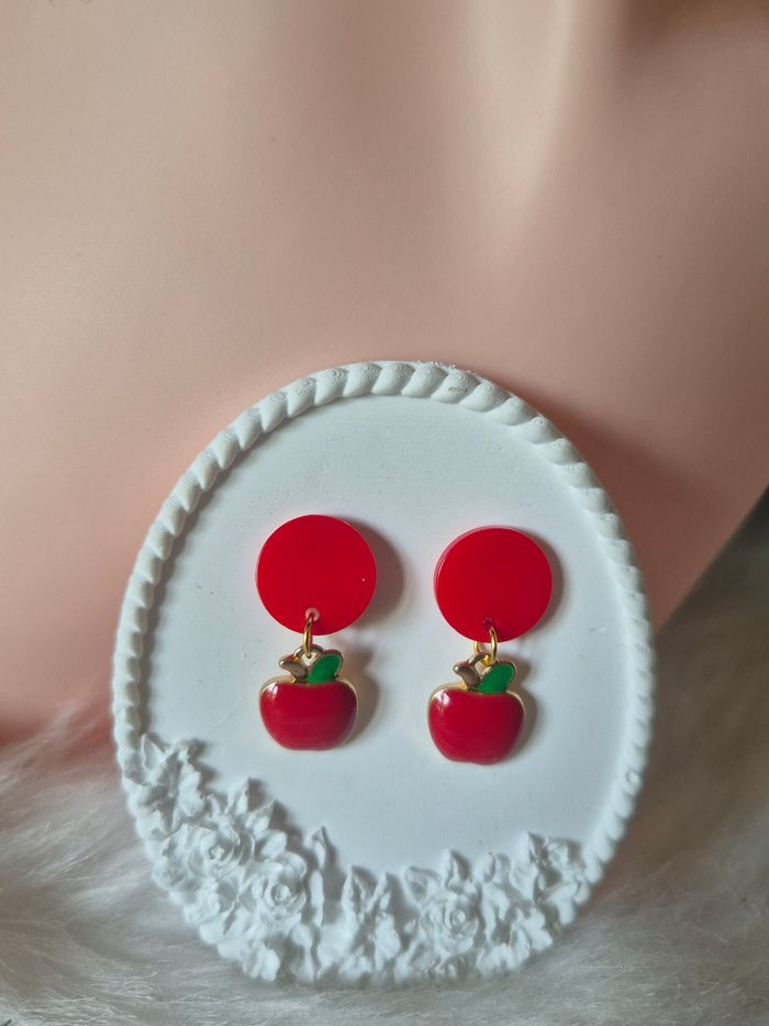 Boucles d’oreilles pommes - photo numéro 2