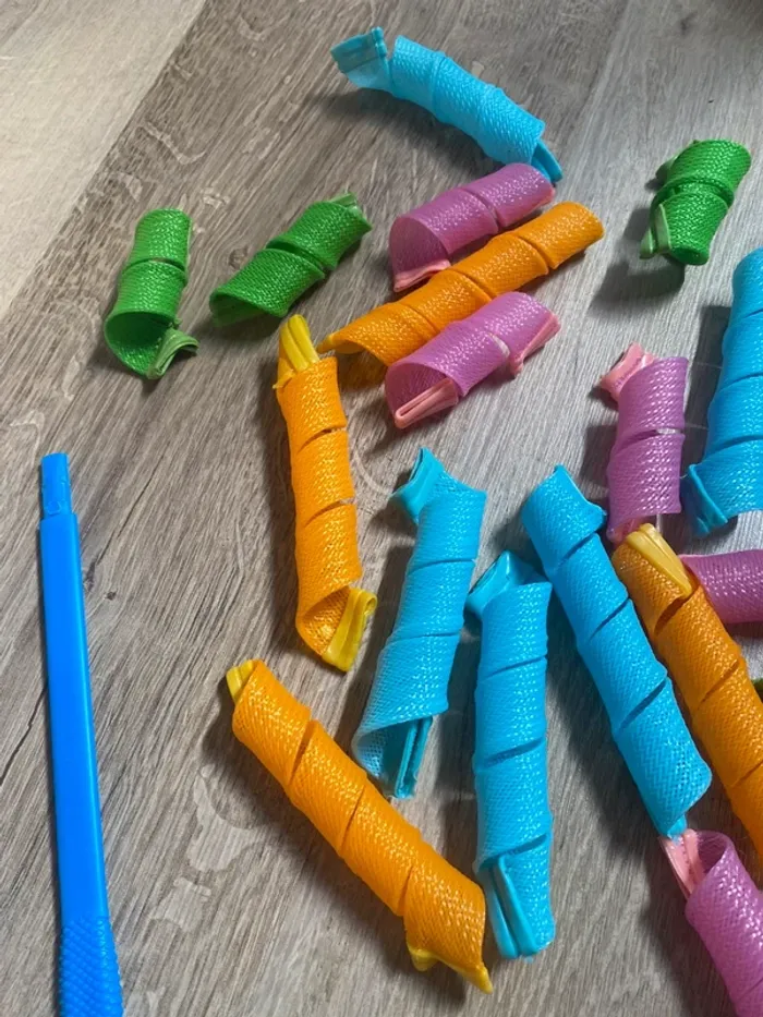 lot de 18 bigoudis pour boucles cheveux sans chaleur - photo numéro 5