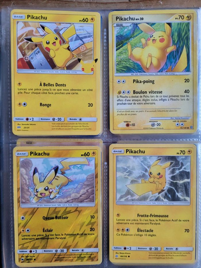 Vends lot de 60 cartes pokemon (5 sont italiennes)