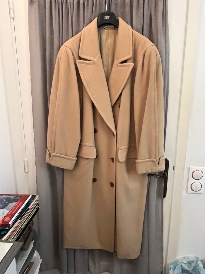 Manteau beige cachemire