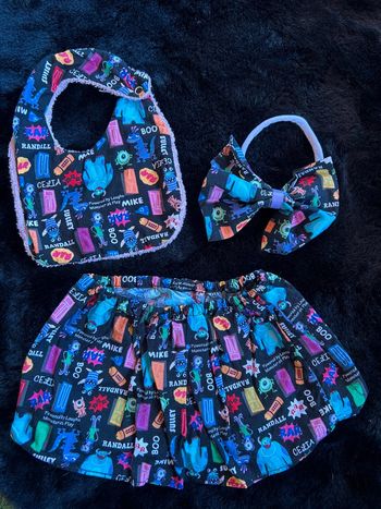 🌸 jupe / bavoir / bandeau 🌸
