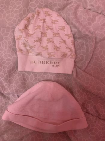 Lot de 2 bonnet naissance.