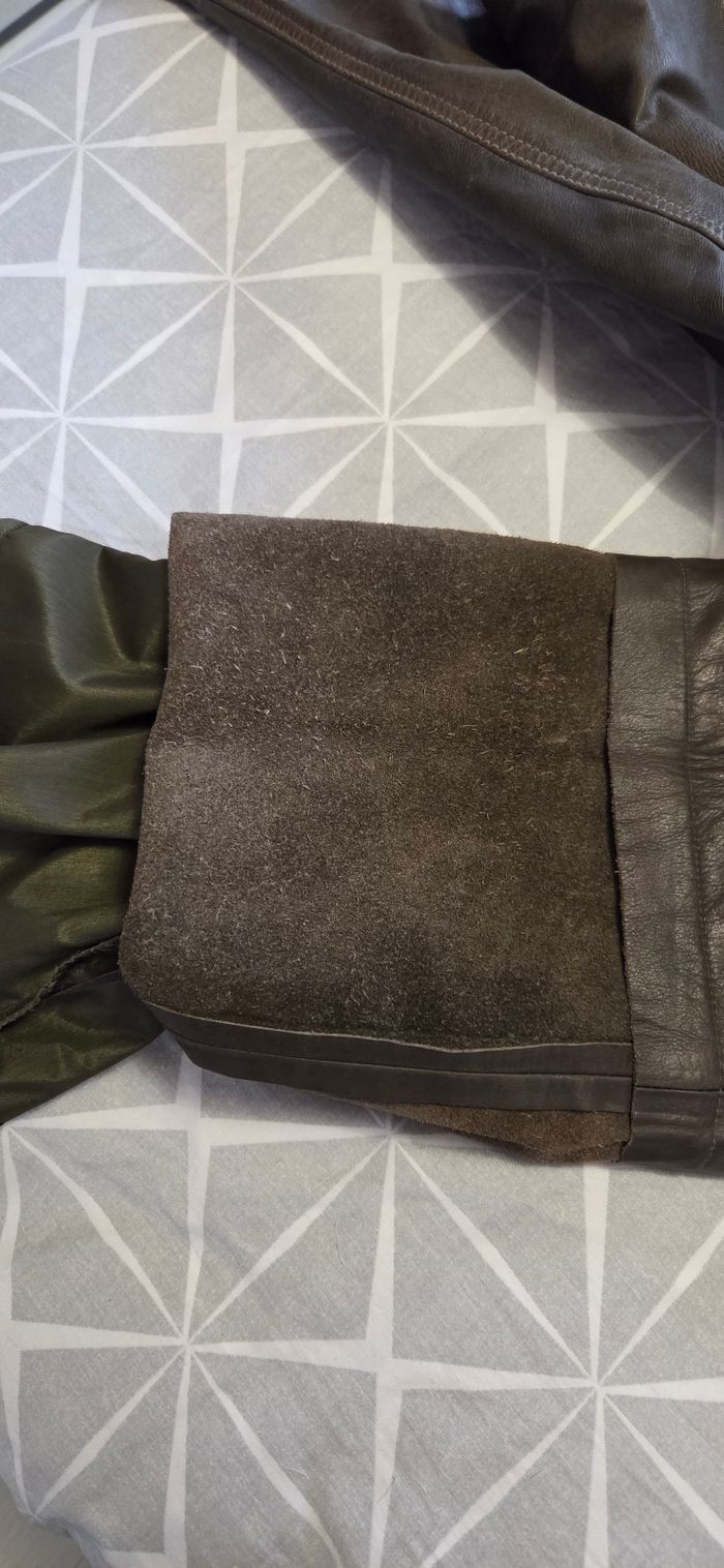 Pantalon marron cuir véritable T.46 - photo numéro 7