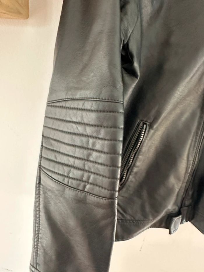 Veste en similicuir kiabi 12 ans garçon - photo numéro 3