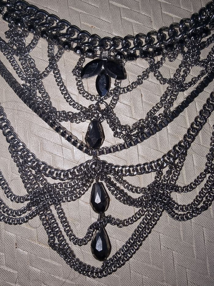 Collier rat de coup habillé diamants - photo numéro 2