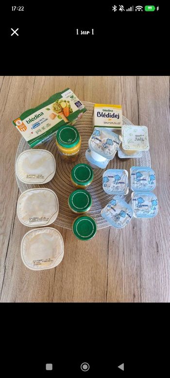 Lot repas bébé Bledina / Nestlé 