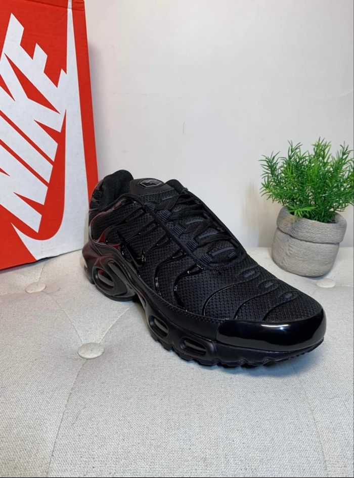 Nike TN Air Max Plus Full Black Noir Triple - photo numéro 7