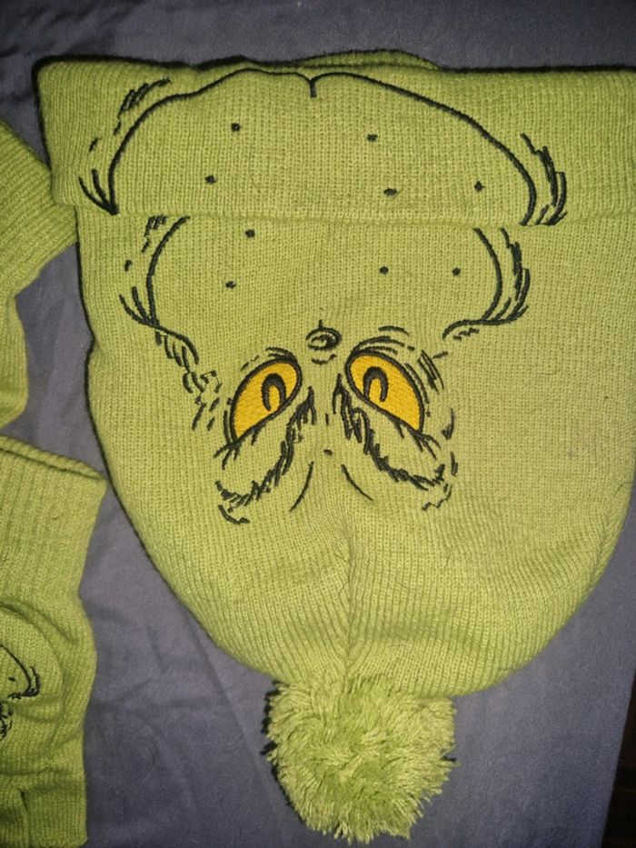 Bonnet et gants the grinch - photo numéro 2
