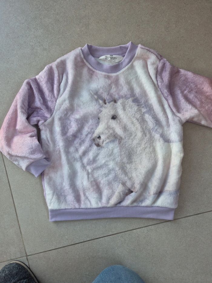 Pull cheval tout doux H&M 6 ans
