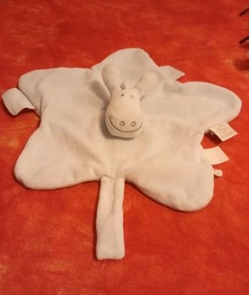 Doudou plat fleur âne Paco de Noukie's