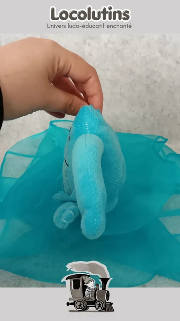 🚂 Peluche tristesse ▪ inspirée du livre La couleur des emotions - photo numéro 4