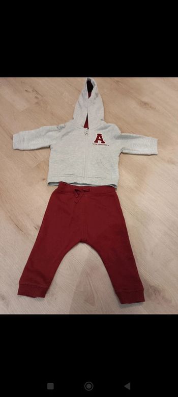 Ensemble jogging et veste sweat à capuche 9 mois