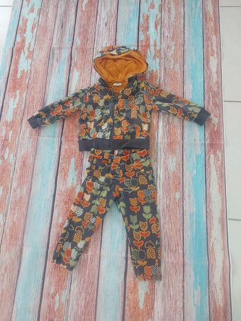 Ensemble jogging fille 18 mois boboli fleurs