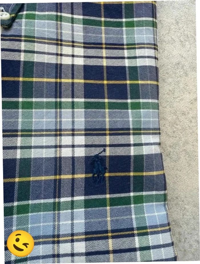 Chemise Ralph Lauren manche longue Taille L bleu Homme Men CHE53 - photo numéro 2