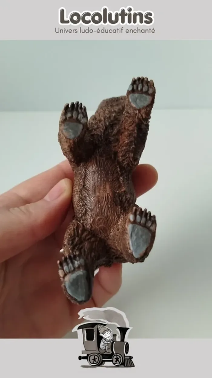 🚂 Figurine ▪ ours brun Schleich pleine et solide - photo numéro 7
