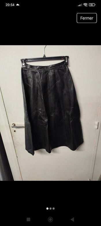 Jupe en cuir 