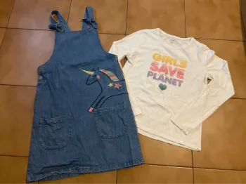 Ensemble robe + t shirt fille 12 ans