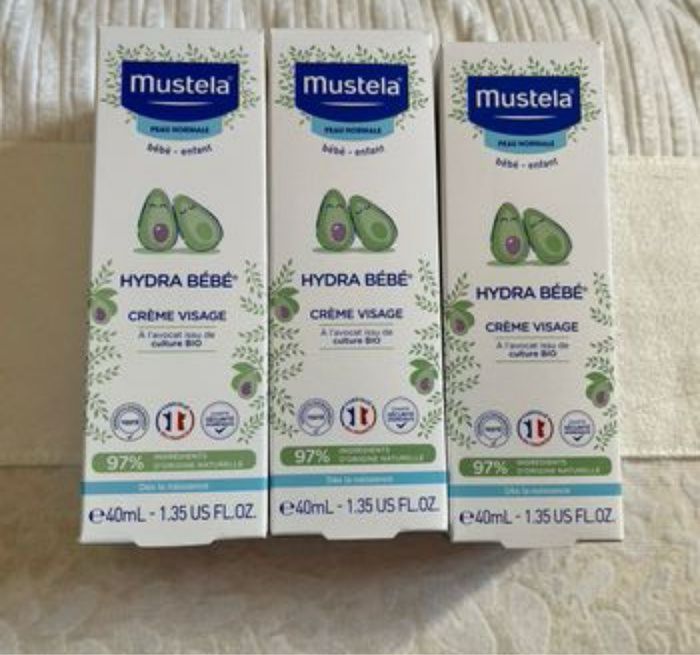 Lots de 2 crème visage mustela