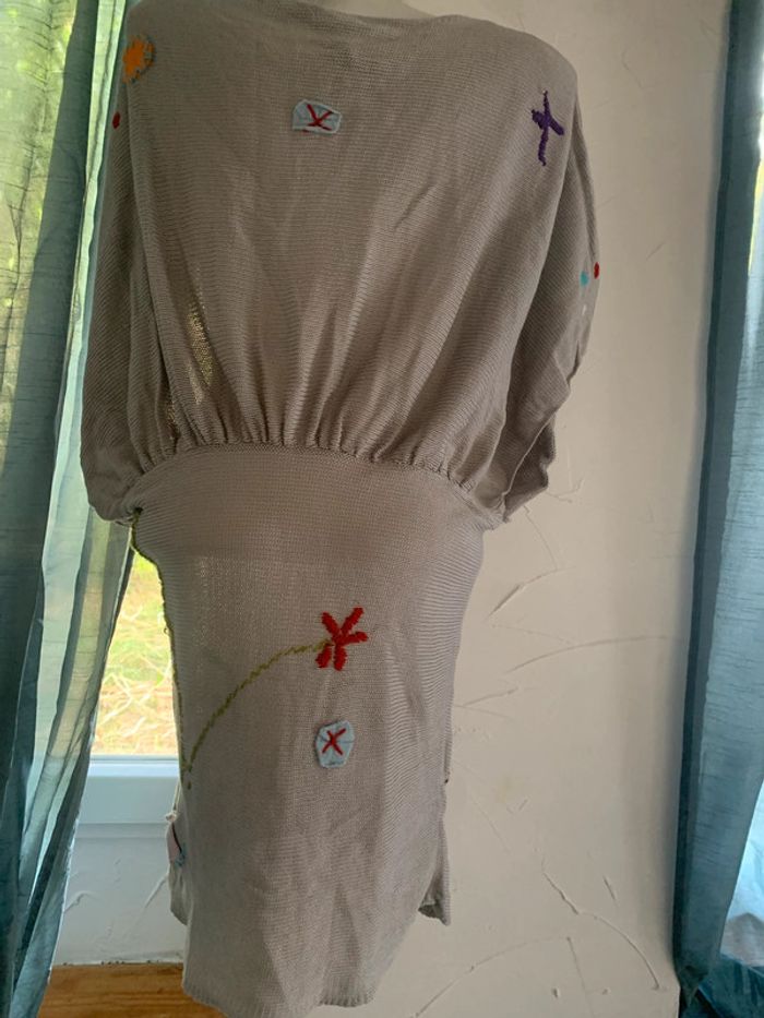 Robe pull Sidecar taille M grise avec motif manches courtes - photo numéro 7