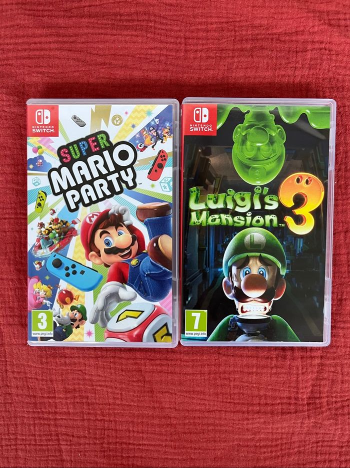 Lot jeux switch super Mario party luigi