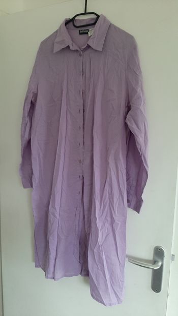 Robe chemise lavande 