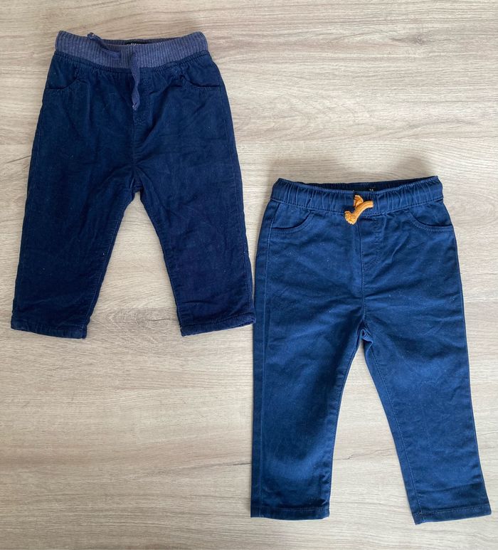 Lot de 2 pantalons bébé garçon
