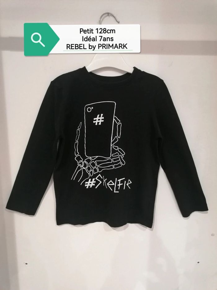 Tee-shirt noir petit 128cm