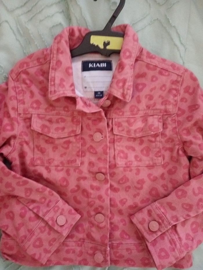 Veste en jean rose kiabi - photo numéro 3