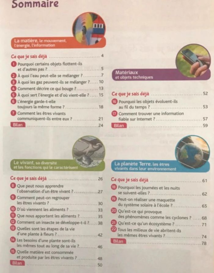 Les cahiers de la Luciole - Sciences CM1