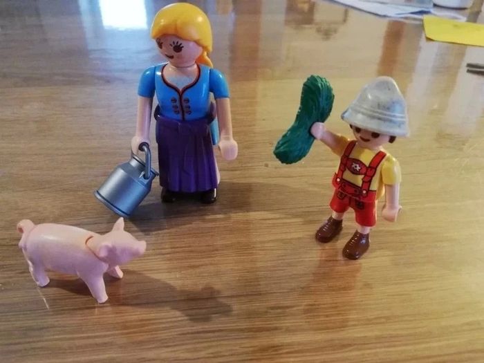 Playmobil la fermière et le petit garçon - photo numéro 3
