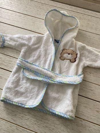Neuf peignoir 0/9 mois sortie de bain bébé unisexe garçon ou fille