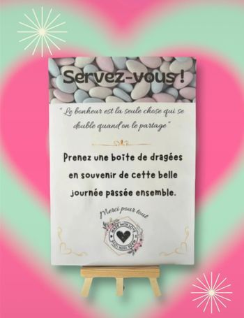 Affiche pour dragées
