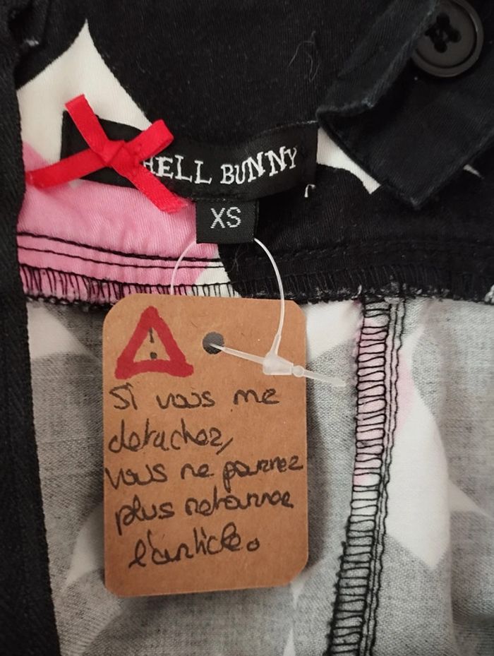 Robe Pin up Rockabilly Hell Bunny XS🩷🖤 - photo numéro 12