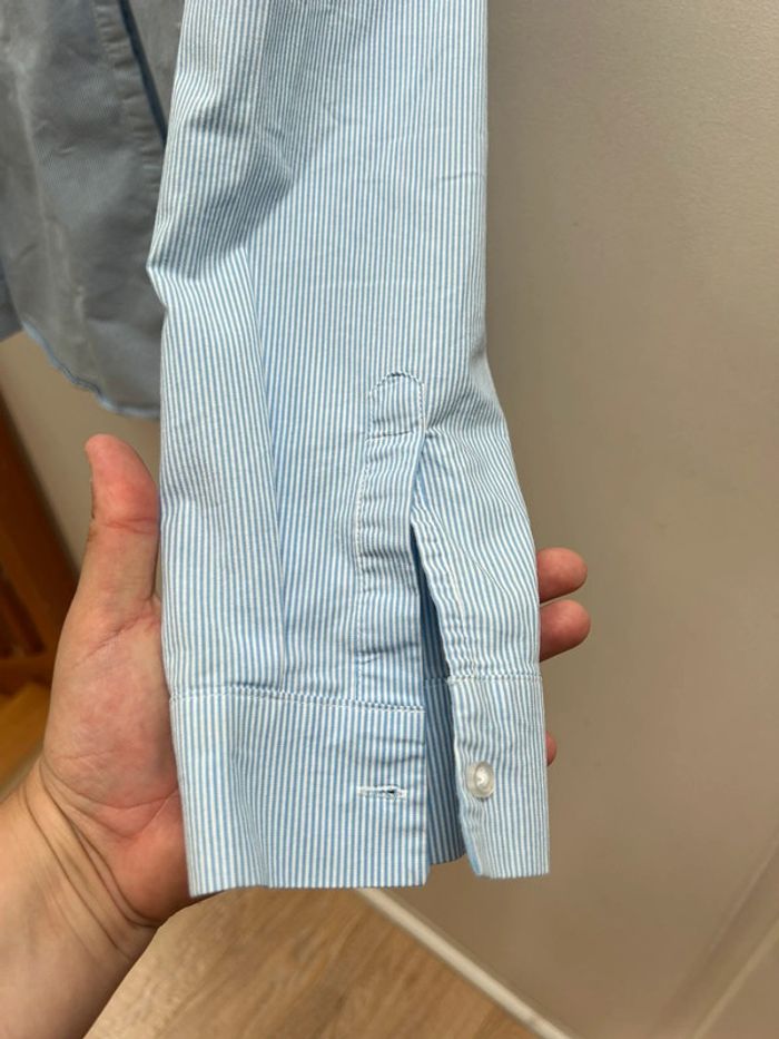 Chemise femme bleu à rayures - en coton taille 44 neuve - photo numéro 3