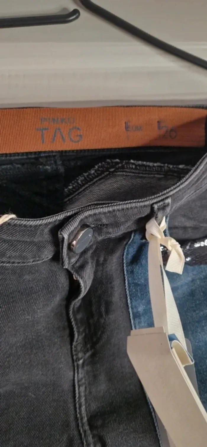Magnifique jeans Pinko bi color sequins neuf avec étiquette - photo numéro 6