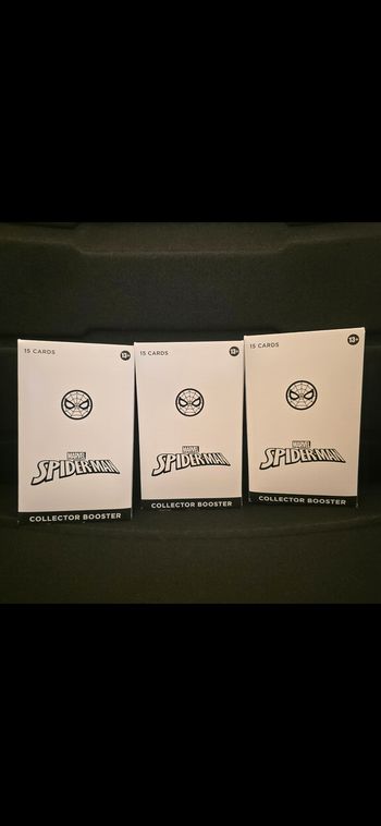 Lot of 3 Sleeved Collector Boosters Spider-Man Magic The Gathering English