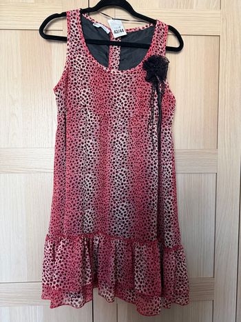 Robe léopard rose t.42/44