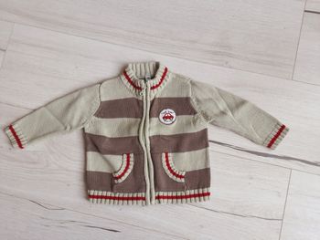 Vêtement bébé garçon gilet zippé 12 mois 1 an