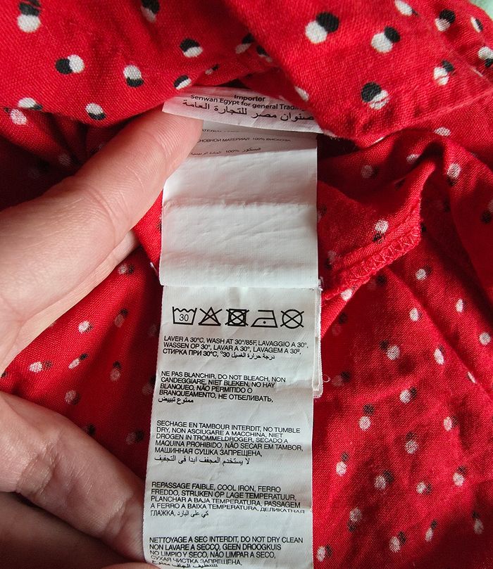 Jennyfer Chemise Viscose Rouge Pois S - photo numéro 7